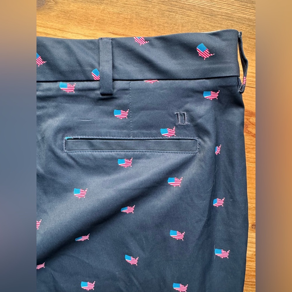 Walter Hagen USA Flag Blue Golf Shorts 42